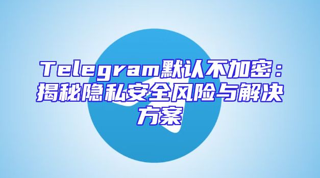 Telegram默认不加密：揭秘隐私安全风险与解决方案