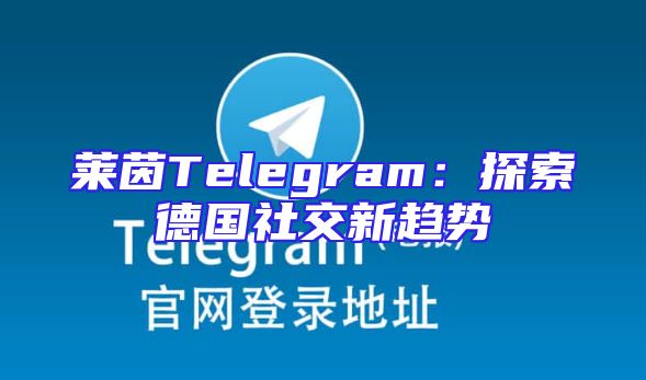 莱茵Telegram：探索德国社交新趋势