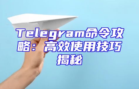 Telegram命令攻略：高效使用技巧揭秘