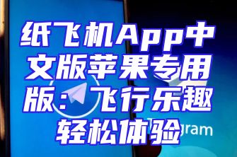 纸飞机App中文版苹果专用版：飞行乐趣轻松体验