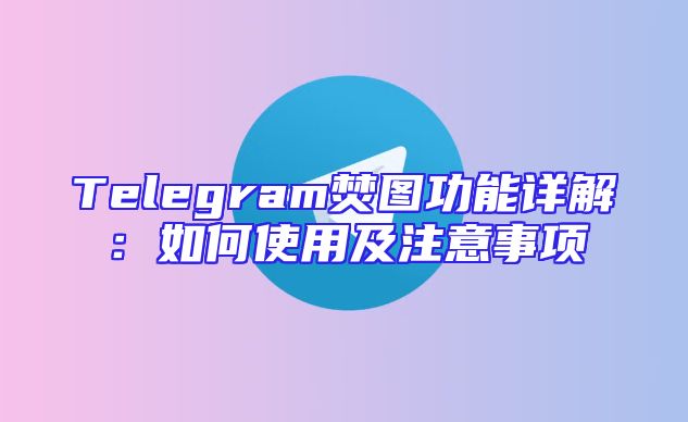 Telegram焚图功能详解：如何使用及注意事项