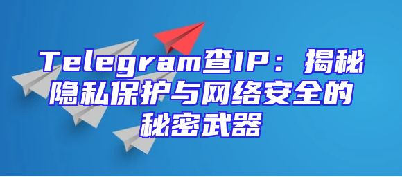 Telegram查IP：揭秘隐私保护与网络安全的秘密武器