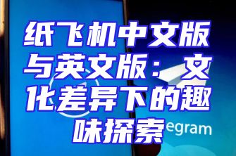 纸飞机中文版与英文版：文化差异下的趣味探索