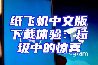 纸飞机中文版下载体验：垃圾中的惊喜