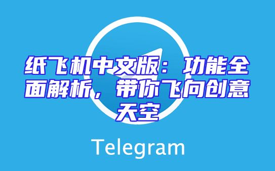 纸飞机中文版：功能全面解析，带你飞向创意天空