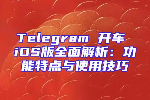Telegram 开车 iOS版全面解析：功能特点与使用技巧