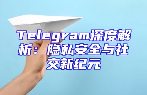 Telegram深度解析：隐私安全与社交新纪元