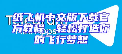 纸飞机中文版下载官方教程，轻松打造你的飞行梦想