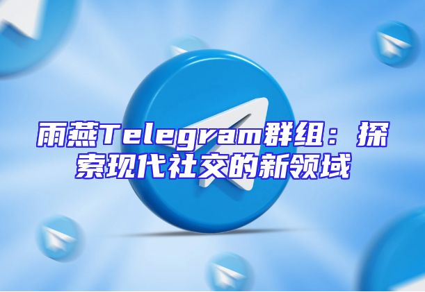 雨燕Telegram群组：探索现代社交的新领域