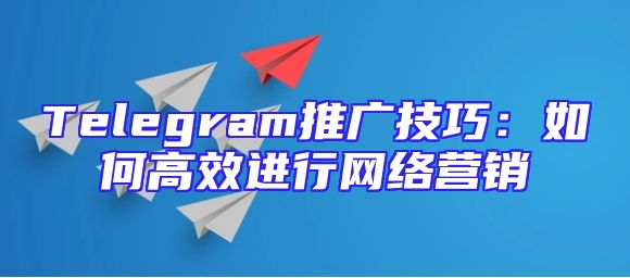 Telegram推广技巧：如何高效进行网络营销