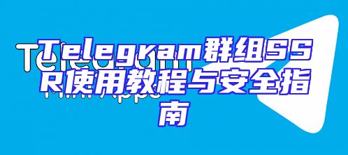 Telegram群组SSR使用教程与安全指南