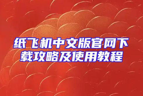 纸飞机中文版官网下载攻略及使用教程