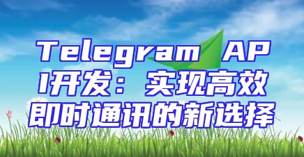 Telegram API开发：实现高效即时通讯的新选择