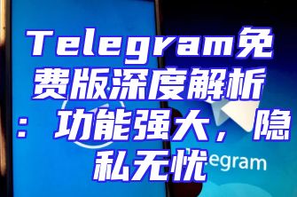 Telegram免费版深度解析：功能强大，隐私无忧