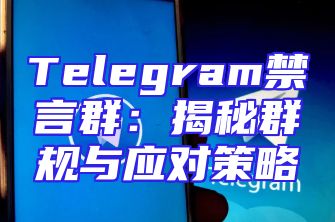 Telegram禁言群：揭秘群规与应对策略