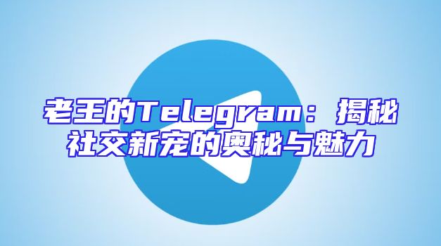 老王的Telegram：揭秘社交新宠的奥秘与魅力