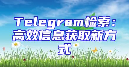Telegram检索：高效信息获取新方式