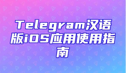 Telegram汉语版iOS应用使用指南