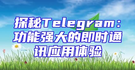 探秘Telegram：功能强大的即时通讯应用体验