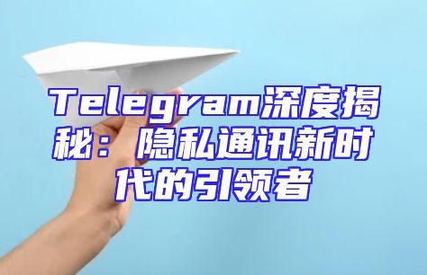 Telegram深度揭秘：隐私通讯新时代的引领者