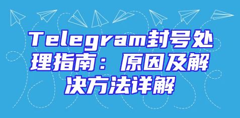 Telegram封号处理指南：原因及解决方法详解