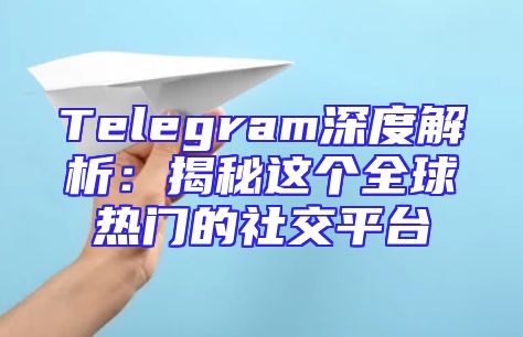 Telegram深度解析：揭秘这个全球热门的社交平台