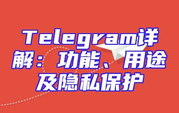 Telegram详解：功能、用途及隐私保护