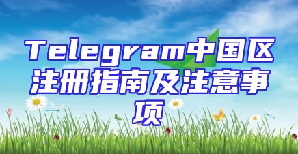 Telegram中国区注册指南及注意事项
