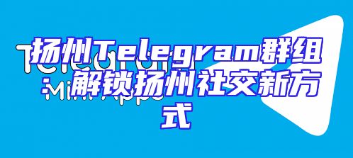 扬州Telegram群组：解锁扬州社交新方式