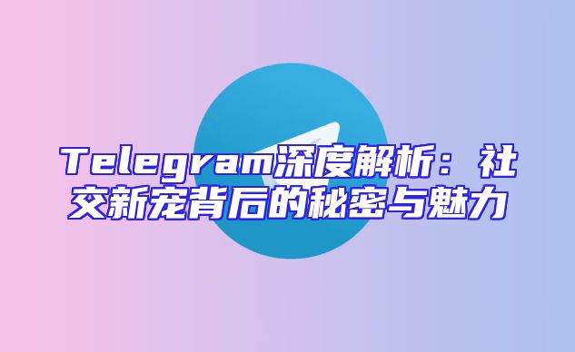 Telegram深度解析：社交新宠背后的秘密与魅力