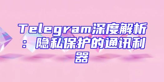 Telegram深度解析：隐私保护的通讯利器